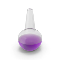 Alchemical Flask Medium Round Violet PNG & PSD Images