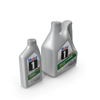 Mobil 1 Synthetic Oil Bottles PNG & PSD Images