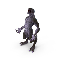 Monster Beast Standing Pose PNG & PSD Images