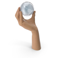 Hand Holding a Crystal Earth PNG & PSD Images