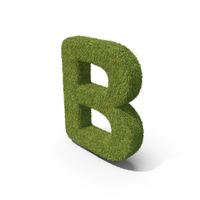 Grass Capital Letter B PNG & PSD Images