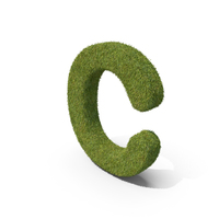 Grass Capital Letter C PNG & PSD Images