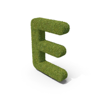 Grass Capital Letter E PNG & PSD Images