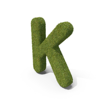 Grass Capital Letter K PNG & PSD Images