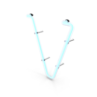 Neon Letter V PNG & PSD Images