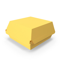 Burger Box Closed Yellow PNG & PSD Images