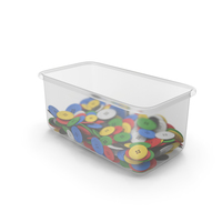 Cloth Buttons In Container PNG & PSD Images