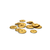 Pile Of Gold Buttons PNG & PSD Images