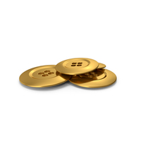 Pile Of Gold Cloth Buttons PNG & PSD Images