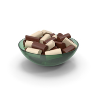 Bowl With Chocolate Bars PNG & PSD Images