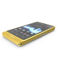 Sony Xperia Go Yellow PNG & PSD Images