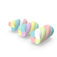 Multi Colored Marshmallow Twists PNG & PSD Images