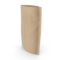 Zipper Kraft Paper Bag 180 g Open PNG & PSD Images