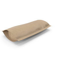 Zipper Kraft Paper Bag 180 g Open PNG & PSD Images