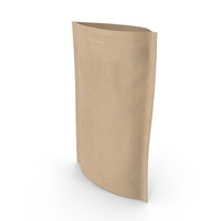 Zipper Kraft Paper Bag 200 g Open PNG & PSD Images