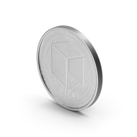 NEO Cryptocurrency Coin Silver PNG & PSD Images