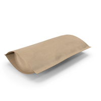 Zipper Kraft Paper Bag 220 g Open PNG & PSD Images