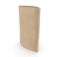 Zipper Kraft Paper Bag 300 g Open PNG & PSD Images
