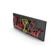 Neon Sign Club Bar PNG & PSD Images