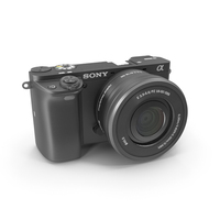 Sony Alpha 6000 Black PNG & PSD Images