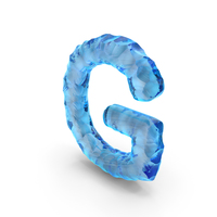 Ice Alphabet Letter G PNG & PSD Images