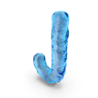 Ice Alphabet Letter J PNG & PSD Images