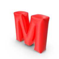 Balloon Letter M PNG & PSD Images