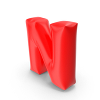 Balloon Letter N PNG & PSD Images