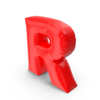 Balloon Letter R PNG & PSD Images