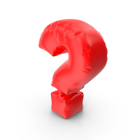 Balloon Letter Question PNG & PSD Images