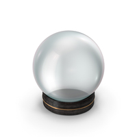Crystal Ball in a Fancy Small Wooden Holder PNG & PSD Images