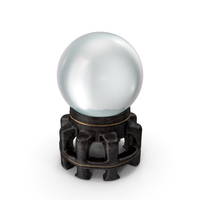 Crystal Ball in a Fancy Wooden Holder PNG & PSD Images