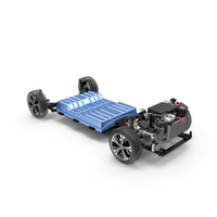 Nissan Leaf Engine and Chassis and Battery Pack PNG & PSD Images