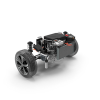 Nissan Leaf Engine and Front Suspension PNG & PSD Images
