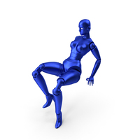 Blue Robot Woman PNG & PSD Images