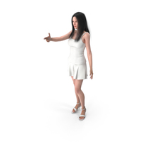 Woman Shows Finger Gun Gesture PNG & PSD Images