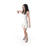 Woman Shows Negative Gesture PNG & PSD Images