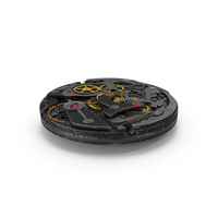 Watch Mechanism Black Scratched PNG & PSD Images
