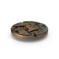 Watch Mechanism Bronze Armor PNG & PSD Images