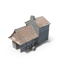 中世纪房屋PNG和PSD图像