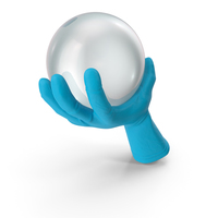 Glove Holding a Crystal Ball PNG & PSD Images