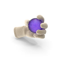 Glove Holding Purple Crystal Ball PNG & PSD Images
