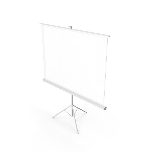 Office Tripod Projection Screen White PNG & PSD Images