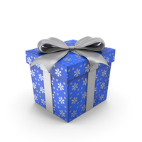 Gift Box Cube Blue PNG & PSD Images