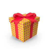 Gift Box Cube Yellow PNG & PSD Images