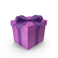 Gift Box Cube Purple PNG & PSD Images