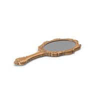 Old Brass Hand Mirror PNG & PSD Images