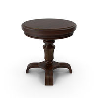 Dark Wood Accent Table PNG & PSD Images