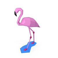 Flamingo Papercraft PNG & PSD Images