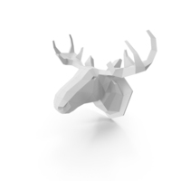 Paper Moose Head PNG & PSD Images